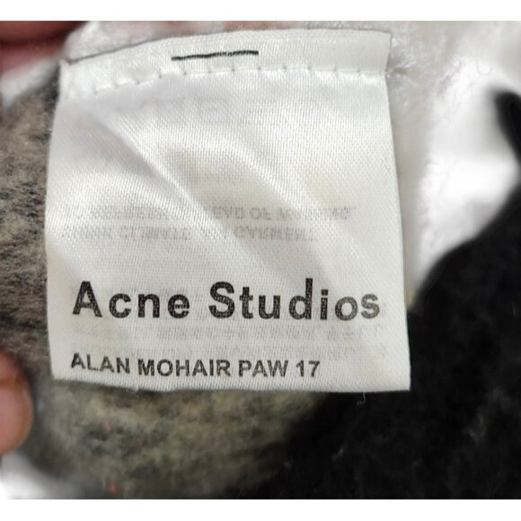 Acne Studios Multicolor Mohair Checked Scarf - Picture 5 of 7